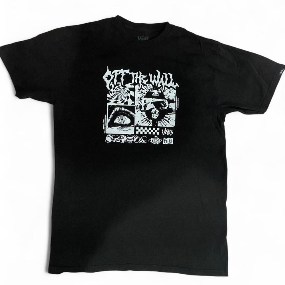 Vans Off The Wall black and white graphic tee